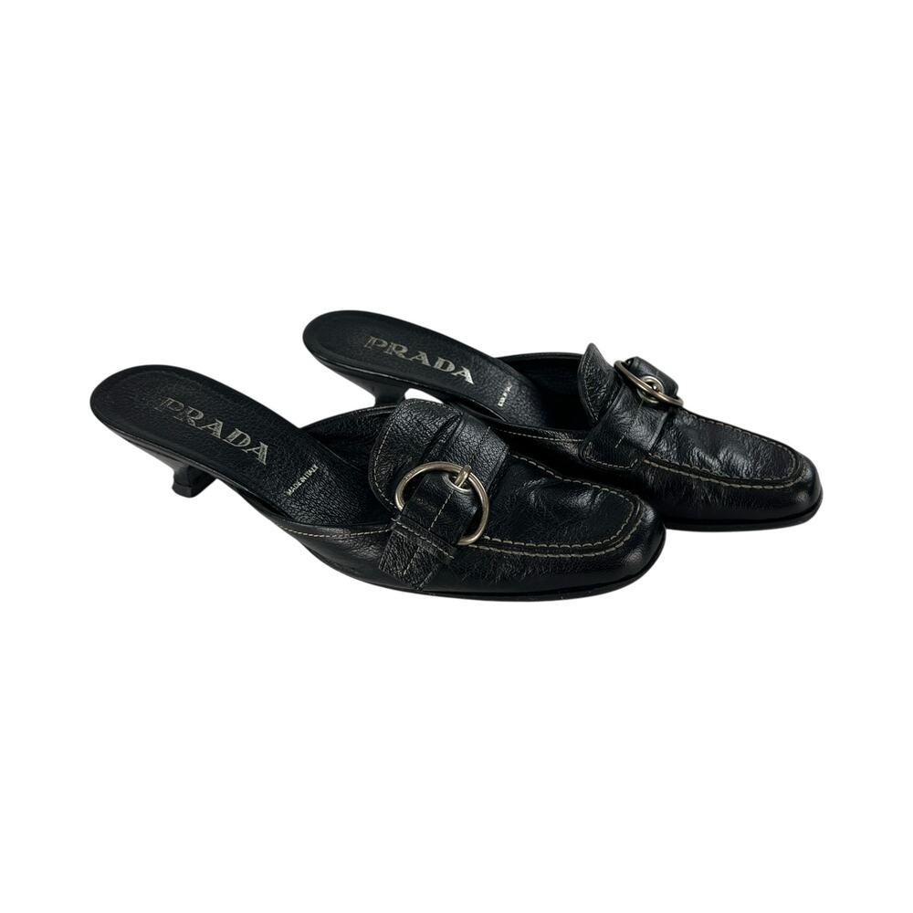 Prada Leather Mules